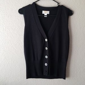 Talbots Black vest
